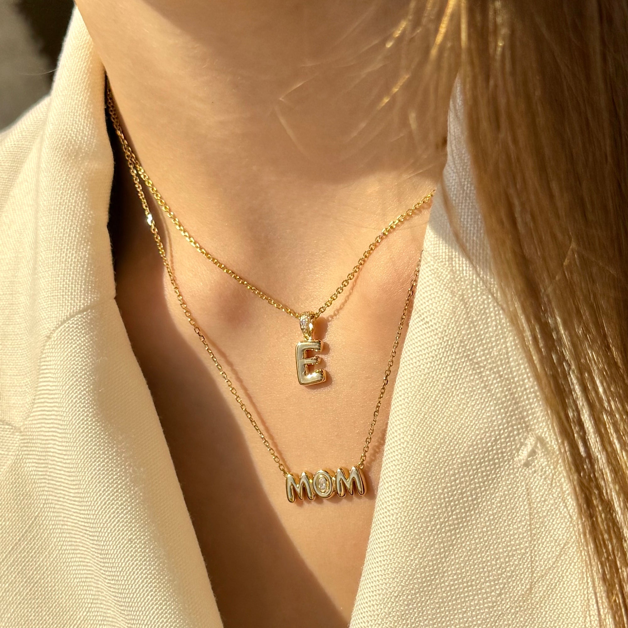 Shop the perfect stackable necklaces with lab-grown diamond or natural diamonds in 14K gold, 18K gold, or in Platinum by Earthena Jewelry