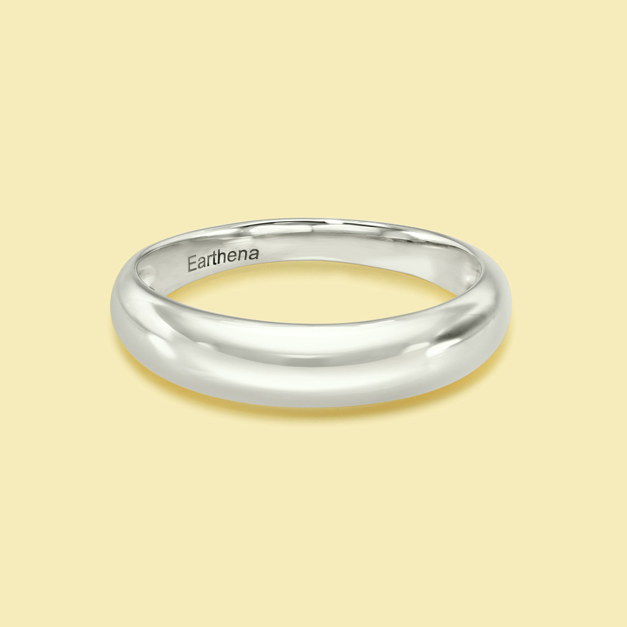 Cora Stackable Mini Dome Gold Ring Handcrafted in 14K Gold, 18K Gold, or Platinum handcrafted by Earthena Jewelry of Beverly Hills.