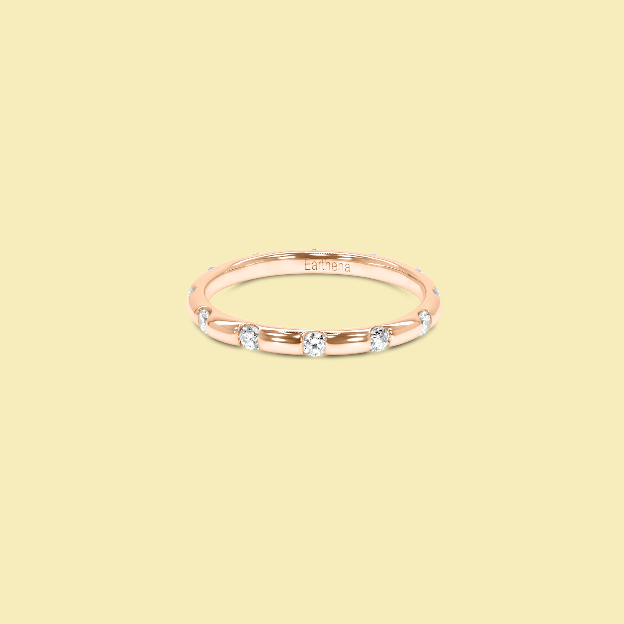 The Gia, Spaced Eternity Diamond Pinky Ring