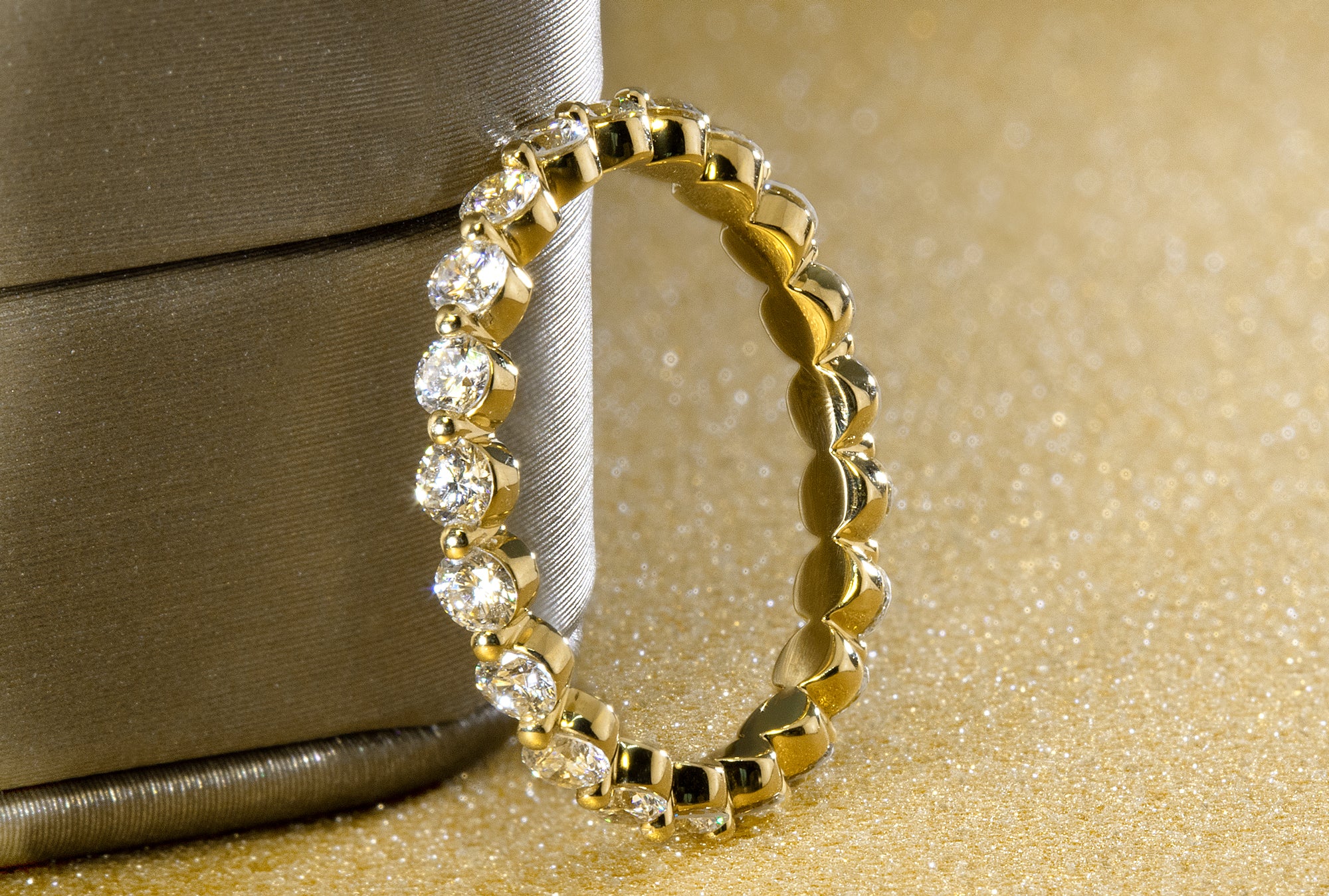 View our curated wedding band selections for that perfect stack by Earthena Jewelry!