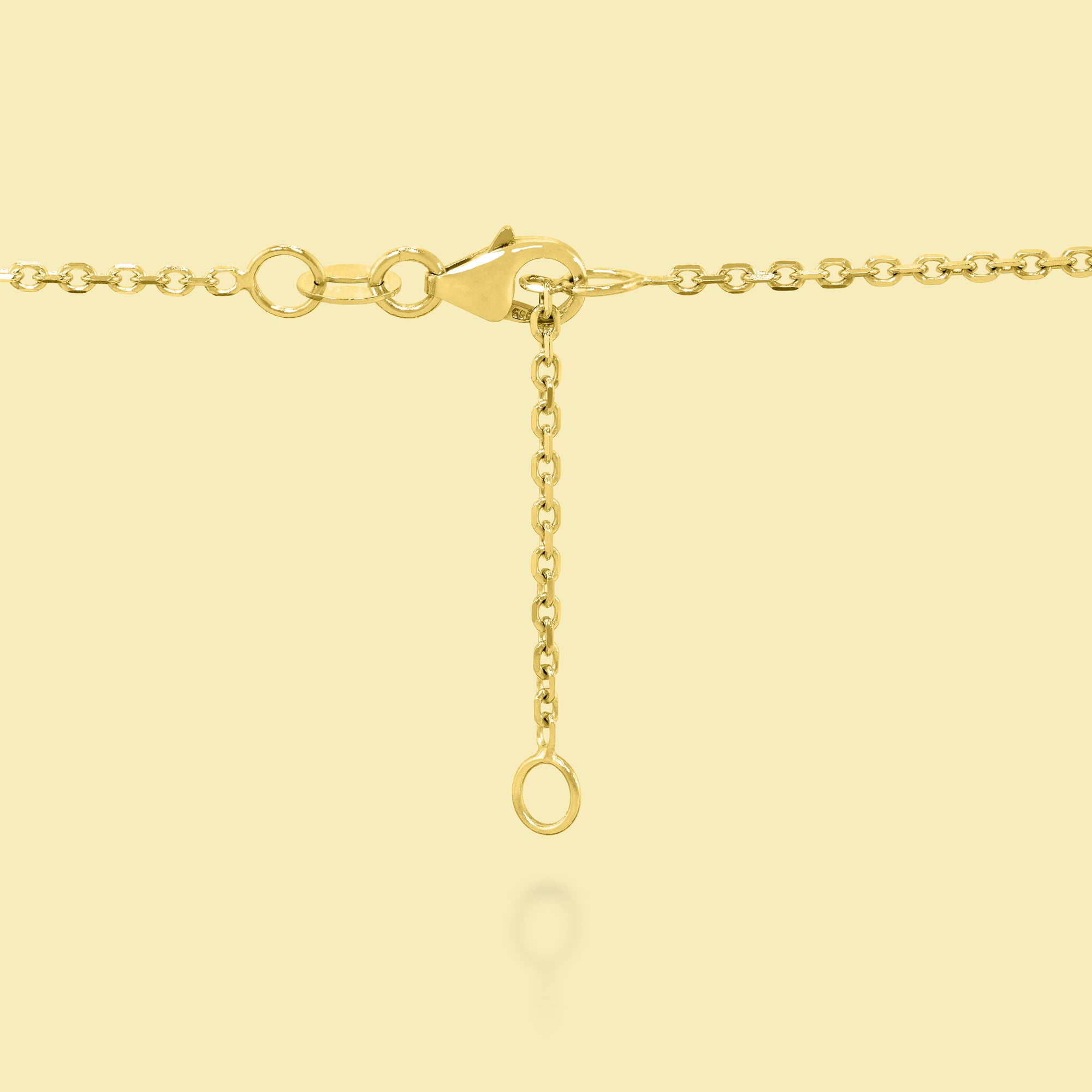 The Cloud, Gold Initial Diamond Puff Pendant Necklace handcrafted in 14K Gold by Earthena Jewelry of Beverly Hills, California.