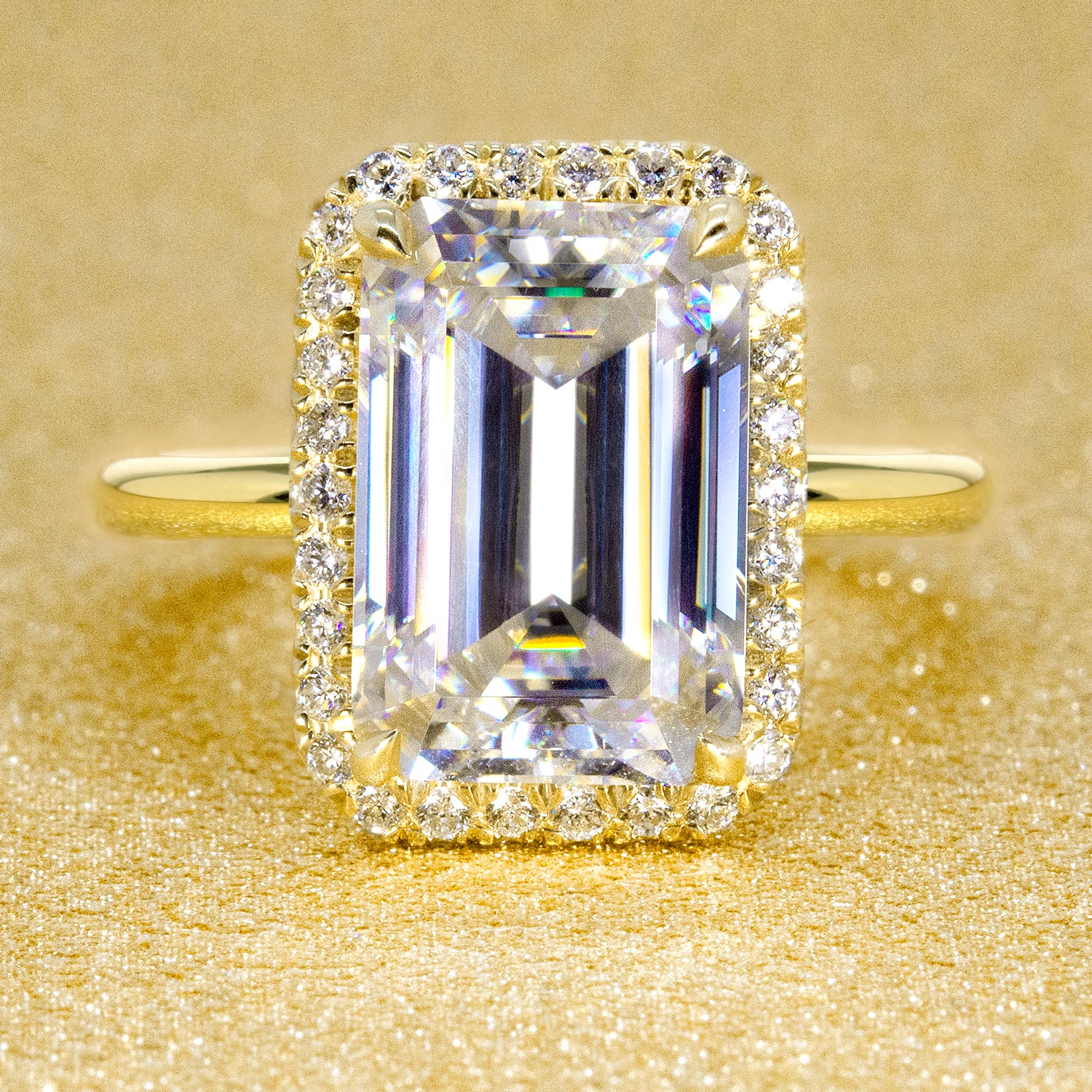 Beautiful eco-friendly, sustainable and affordable luxury fine jewelry that is handcrafted in Los Angeles. View and shop our stunning engagement ring selections of the center carat size starting from 5 carats. 