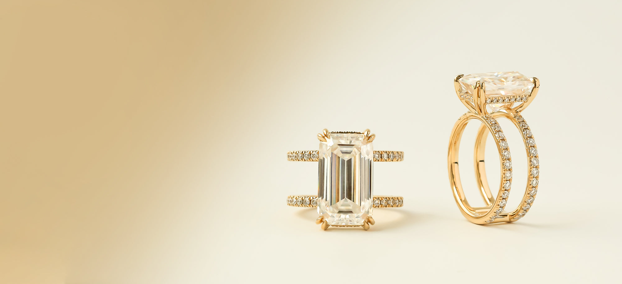 Erica - Emerald Lab Diamond Engagement Ring VS2 F (IGI Certified) –  BeverlyDiamonds