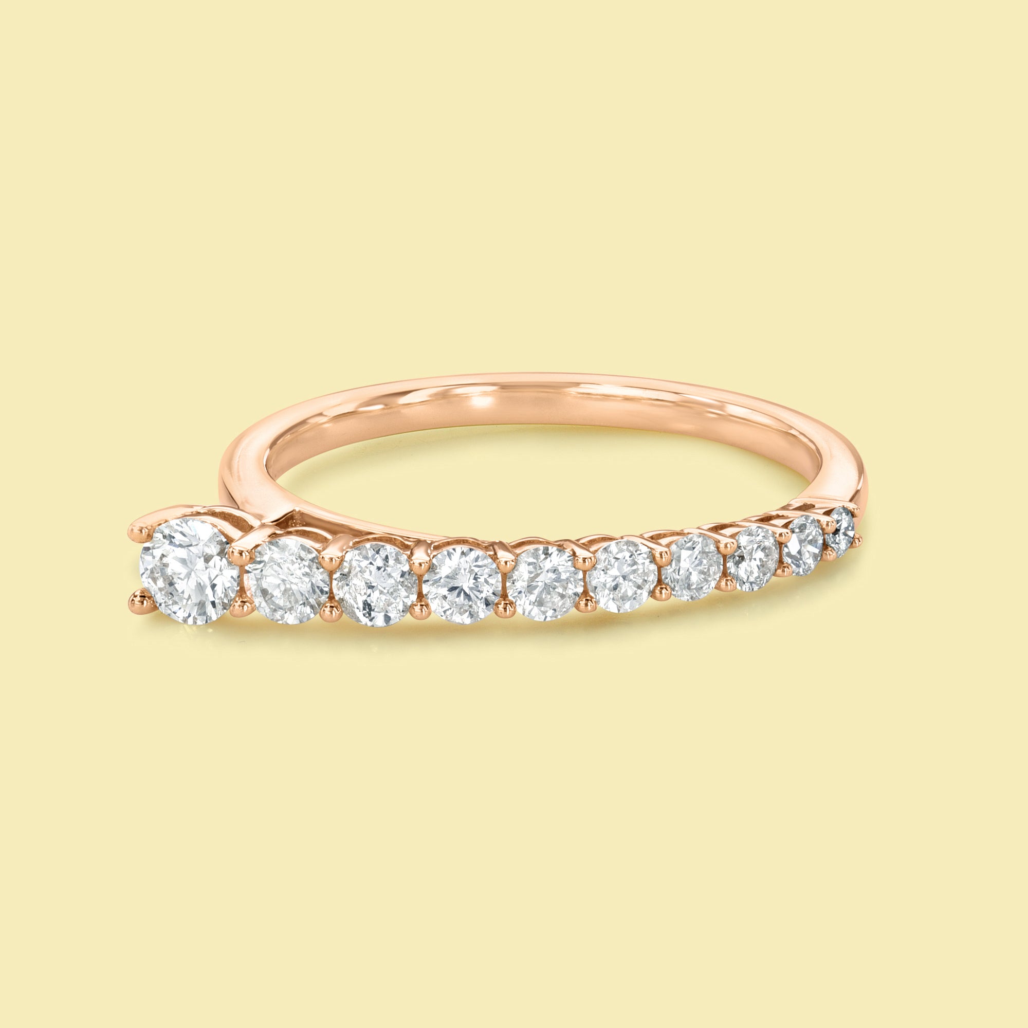 The Billie, Graduated Stackable Diamond Band