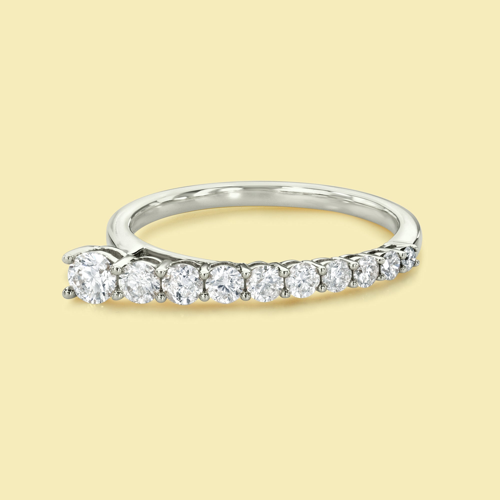 The Billie, Graduated Stackable Diamond Band