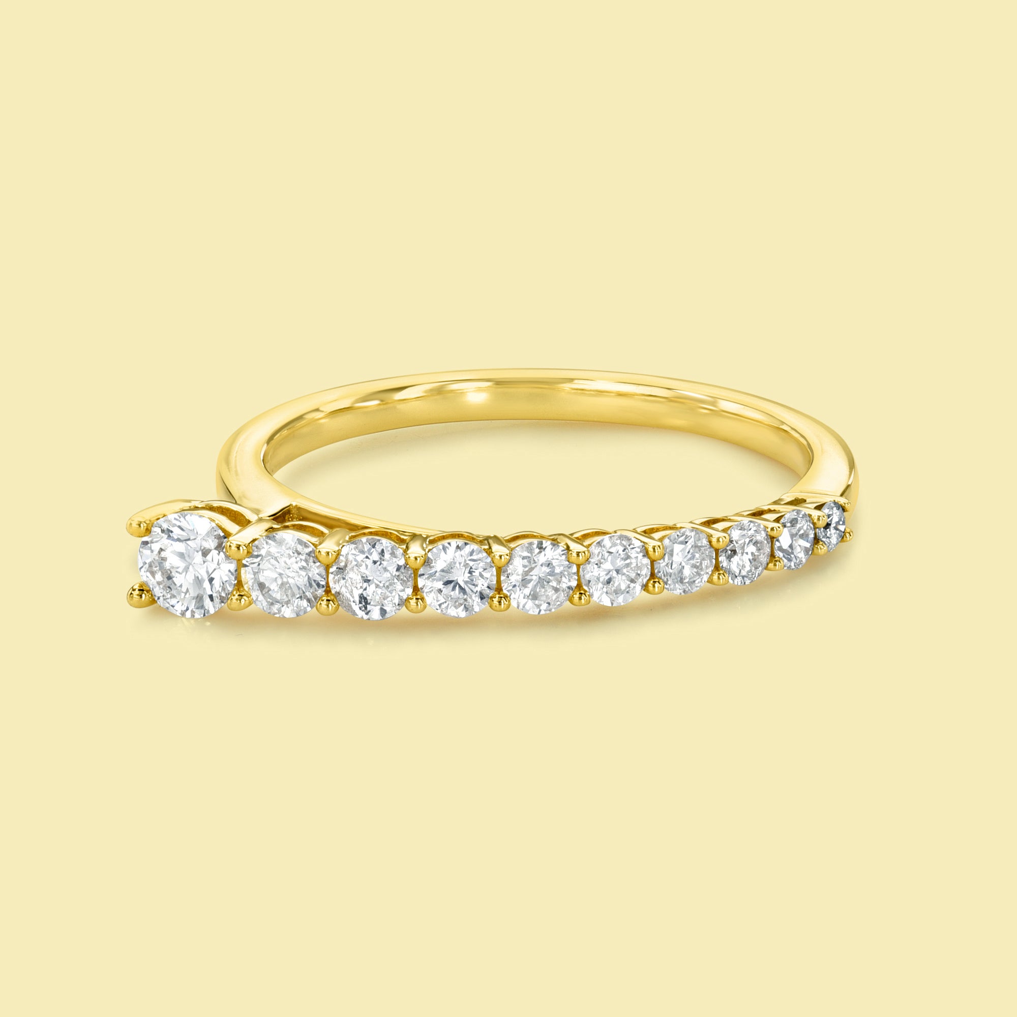 The Billie, Graduated Stackable Diamond Band