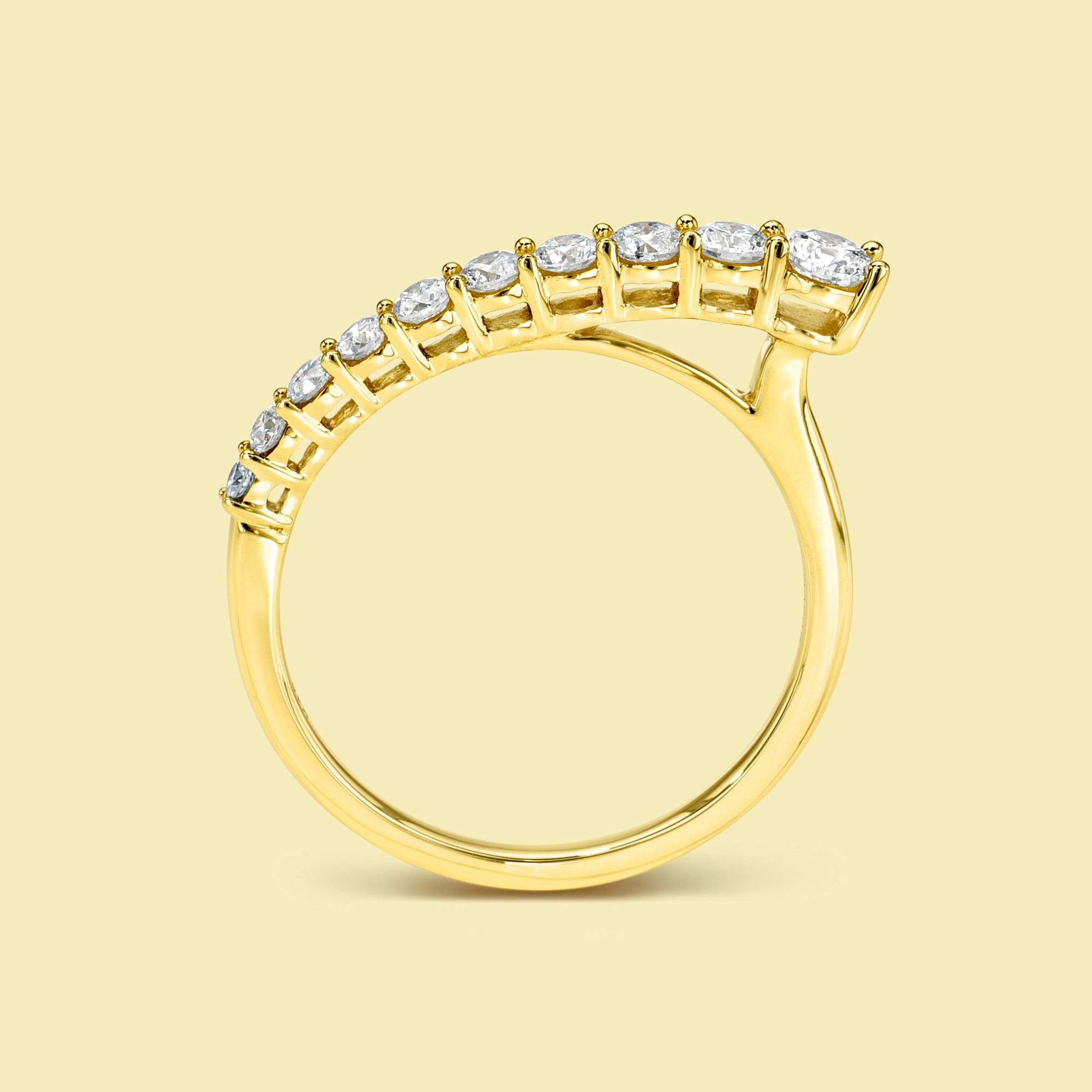 The Billie, Graduated Stackable Diamond Band