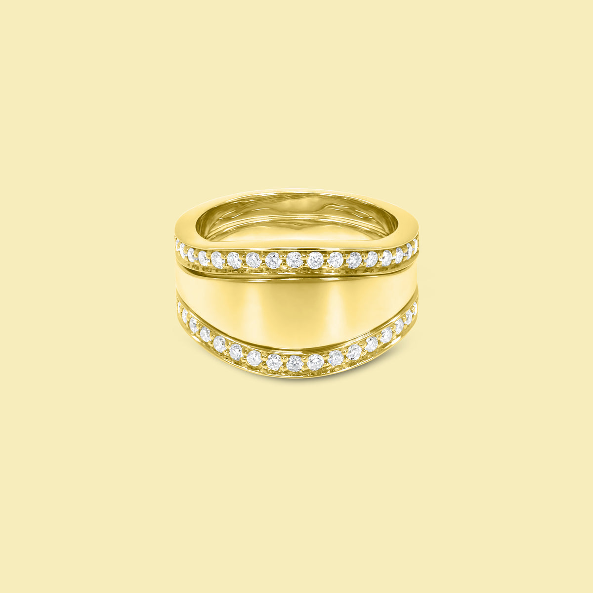 Renee Triple Pinky Ring Stack in Gold or Platinum Earthena Jewelry