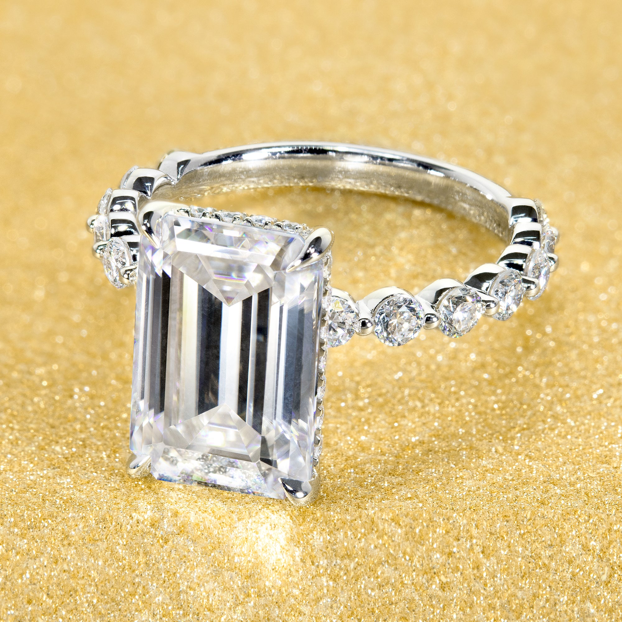 Luna: Round Diamond Solitaire Engagement Ring | Ken & Dana Design